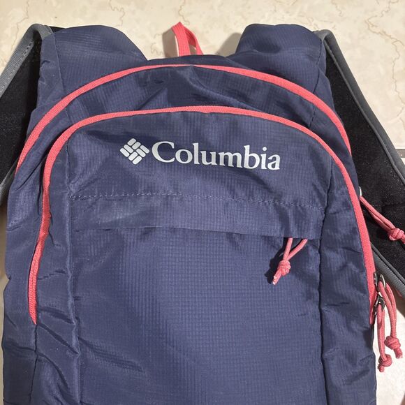 Columbia Backpack Hiking Hydration Pack Water Blue Pink and Black XU0149-466 - Picture 2 of 15